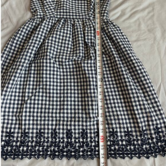 Draper James, Navy/White, Gingham, Lined, Mini Tank Dress- 0/2(Altered) - Picture 7 of 9